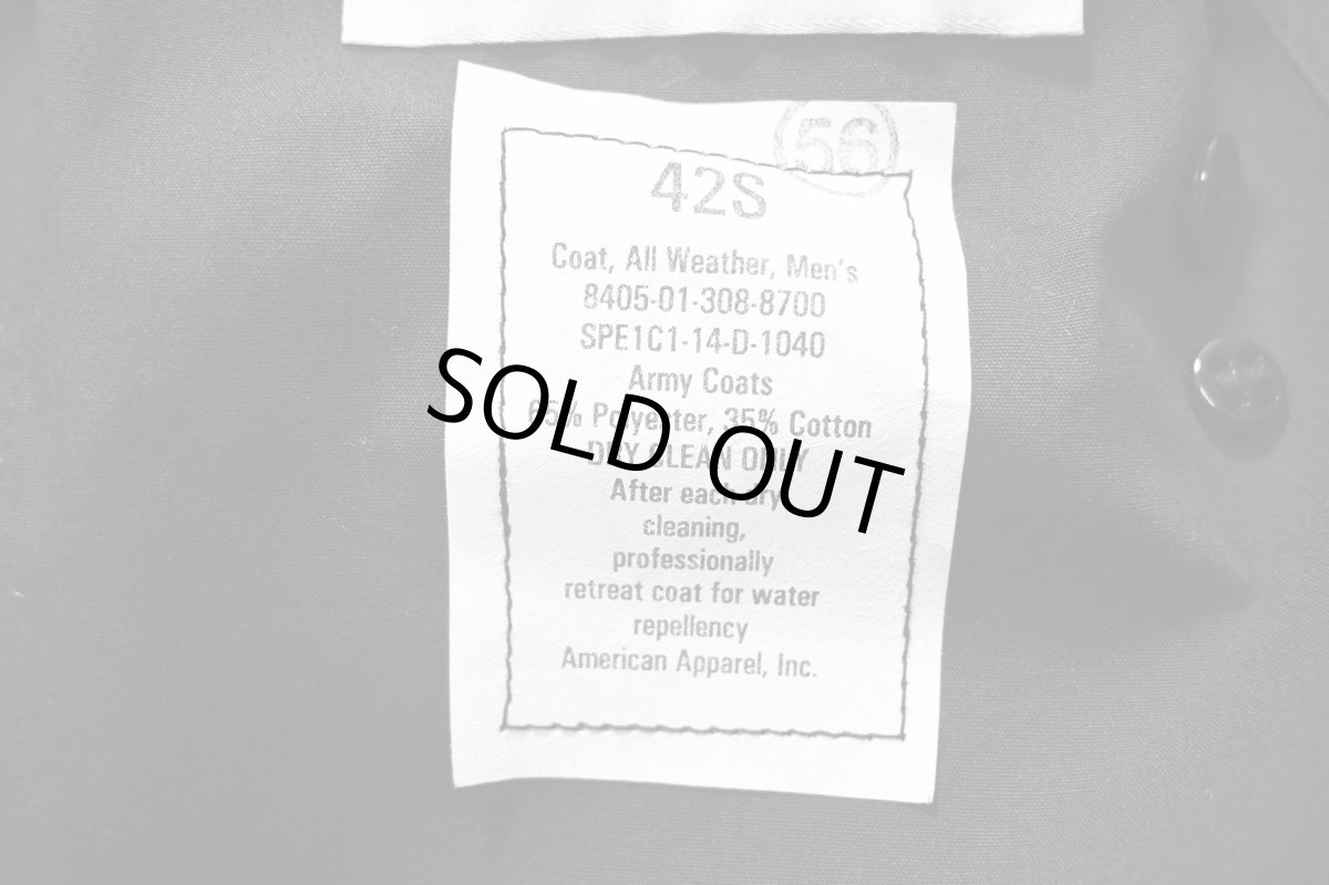 画像8: Deadstock Us Navy All Weather Coat Black (8)