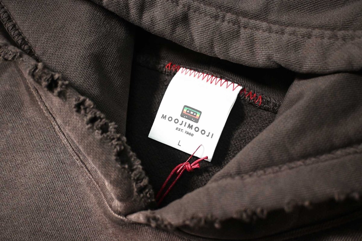 画像4: MOOJI MOOJI US Oversize Crop Hoodie Aged Brown (4)