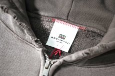 画像4: MOOJI MOOJI US Oversize Zip Up Hoodie Aged Stone Grey (4)
