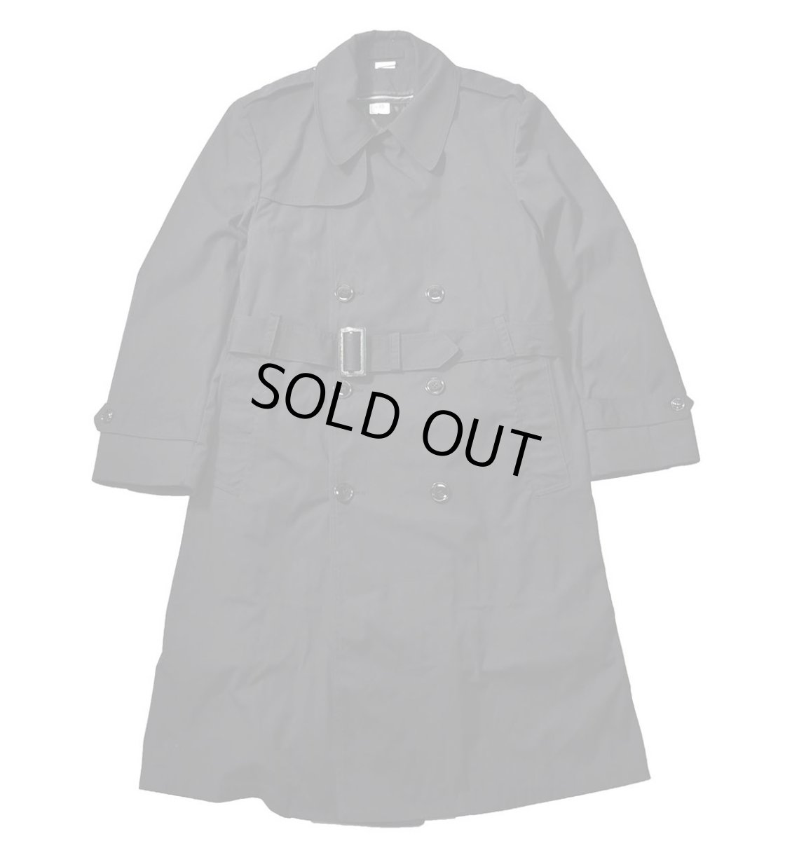 画像1: Used Us Navy All Weather Coat Black (1)
