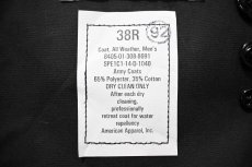 画像8: Deadstock Us Navy All Weather Coat Black (8)
