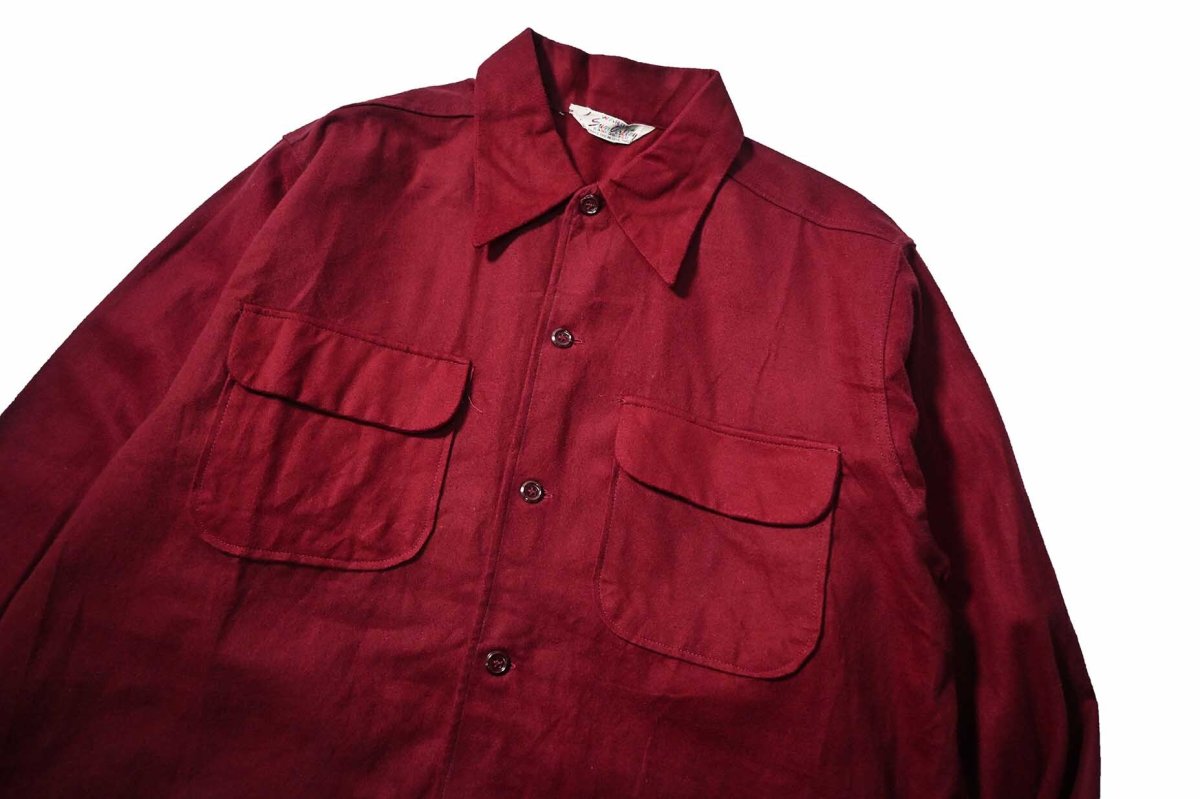 画像2: 50s Deadstock Sun Valley Chamois Cloth Shirt Shirt (2)
