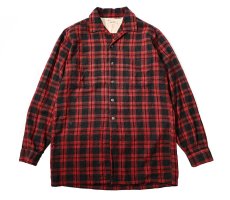画像1: 60s Used Sports King Open Collar Wool Shirt (1)