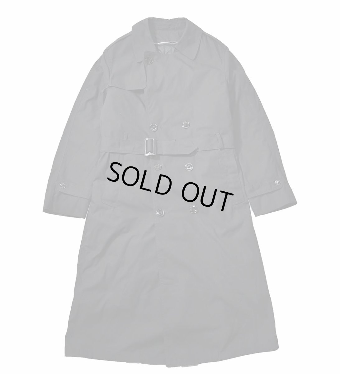画像1: Used Us Navy All Weather Coat Black (1)