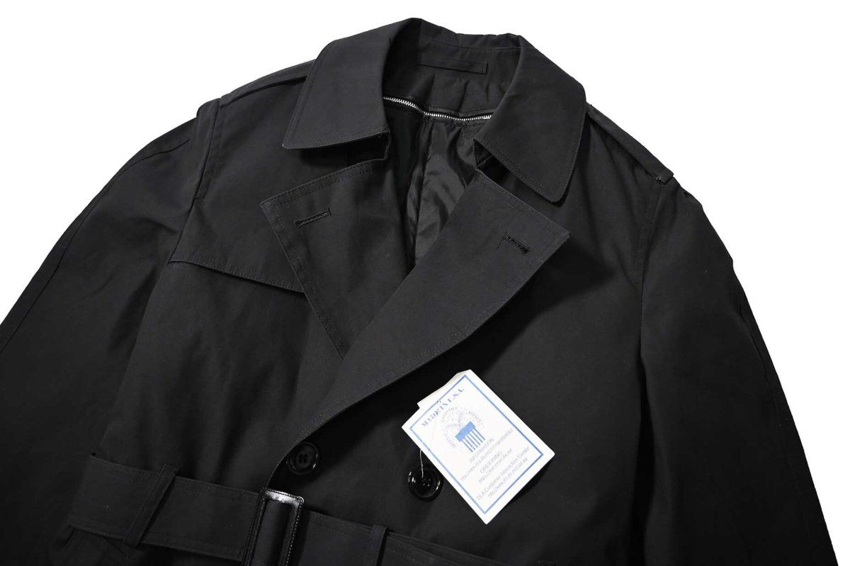 画像2: Deadstock Us Navy All Weather Coat Black (2)