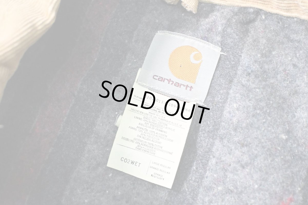 画像6: Used Carhartt Blanket Lined Michigan Chore Coat Wheat made in USA (6)