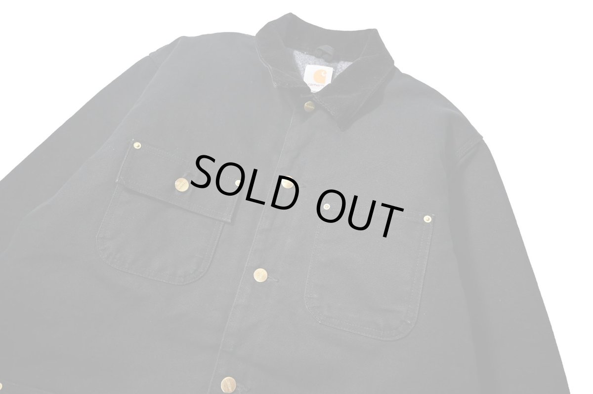 画像3: Used Carhartt Blanket Lined Michigan Chore Coat Black (3)