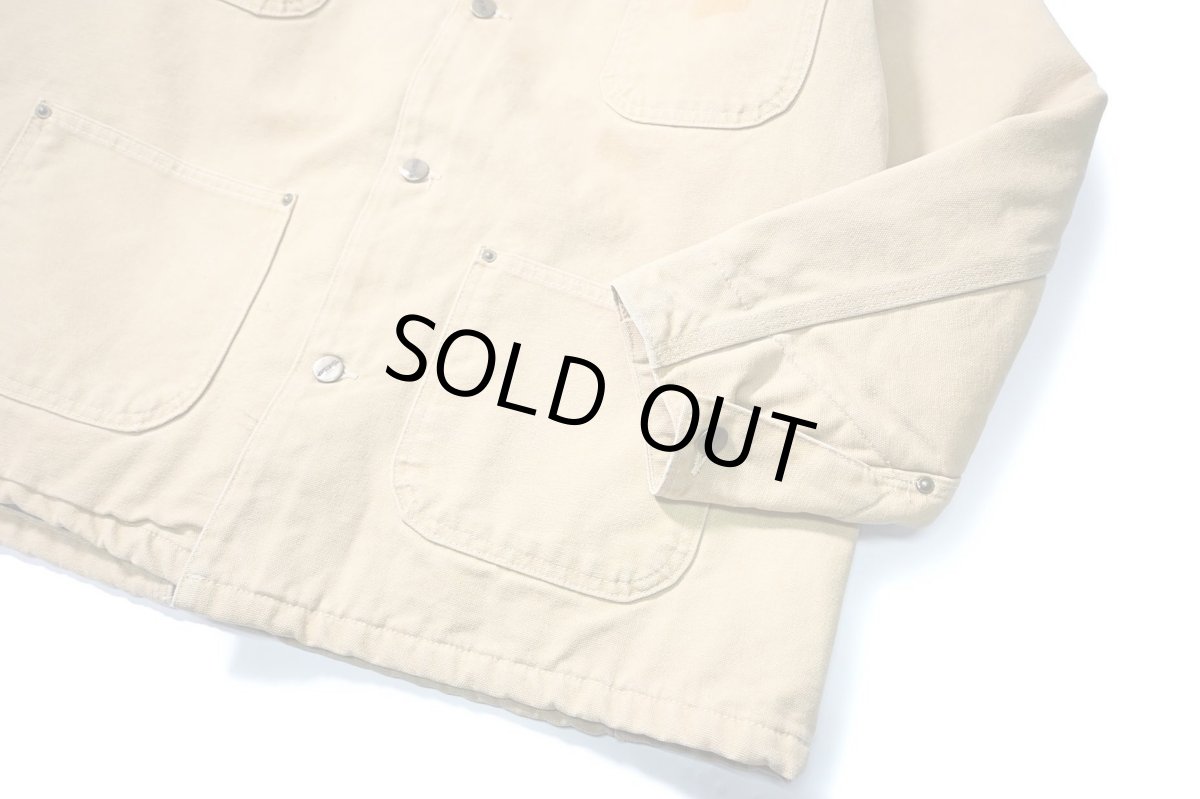 画像4: Used Carhartt Blanket Lined Michigan Chore Coat Wheat made in USA (4)