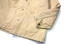 画像4: Used Carhartt Blanket Lined Michigan Chore Coat Wheat made in USA (4)