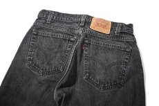 画像4: 97' Used Levi's 505 Denim Pants Cut Off Black made in USA リーバイス (4)