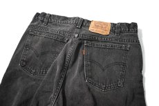 画像7: 95' Used Levi's 505 Denim Pants Cut Off Black made in USA リーバイス (7)