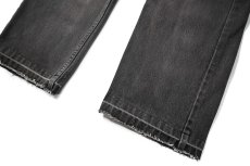 画像3: 95' Used Levi's 505 Denim Pants Cut Off Black made in USA リーバイス (3)