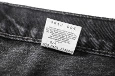 画像8: 01' Used Levi's 505 Denim Pants Cut Off Black made in USA リーバイス (8)