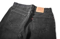 画像4: 01' Used Levi's 505 Denim Pants Cut Off Black made in USA リーバイス (4)