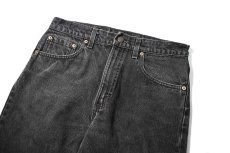 画像2: 97' Used Levi's 505 Denim Pants Cut Off Black made in USA リーバイス (2)