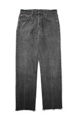 画像1: 97' Used Levi's 505 Denim Pants Cut Off Black made in USA リーバイス (1)