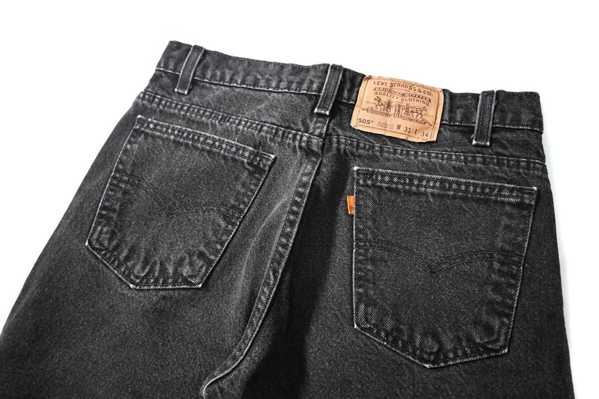 画像4: 94' Used Levi's 505 Denim Pants Black made in USA リーバイス (4)