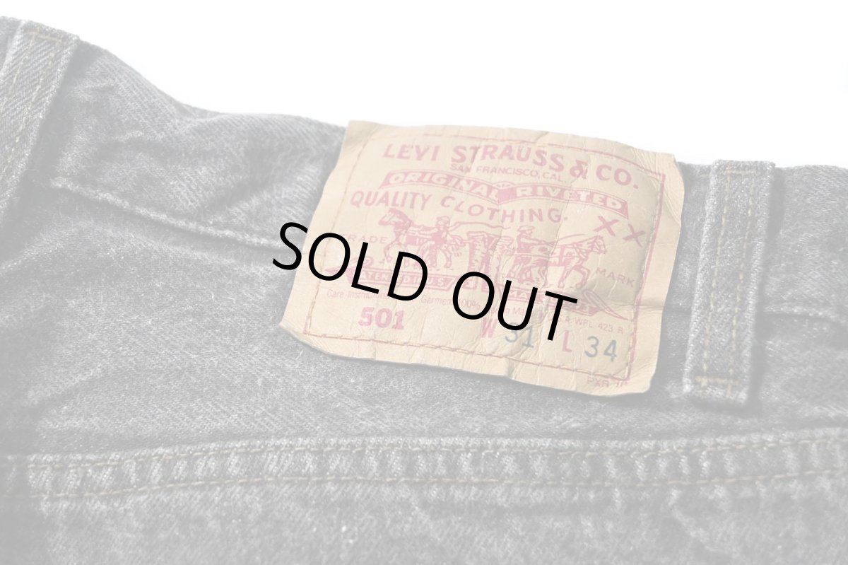 画像5: 92' Used Levi's 501 Denim Pants Black made in USA リーバイス (5)