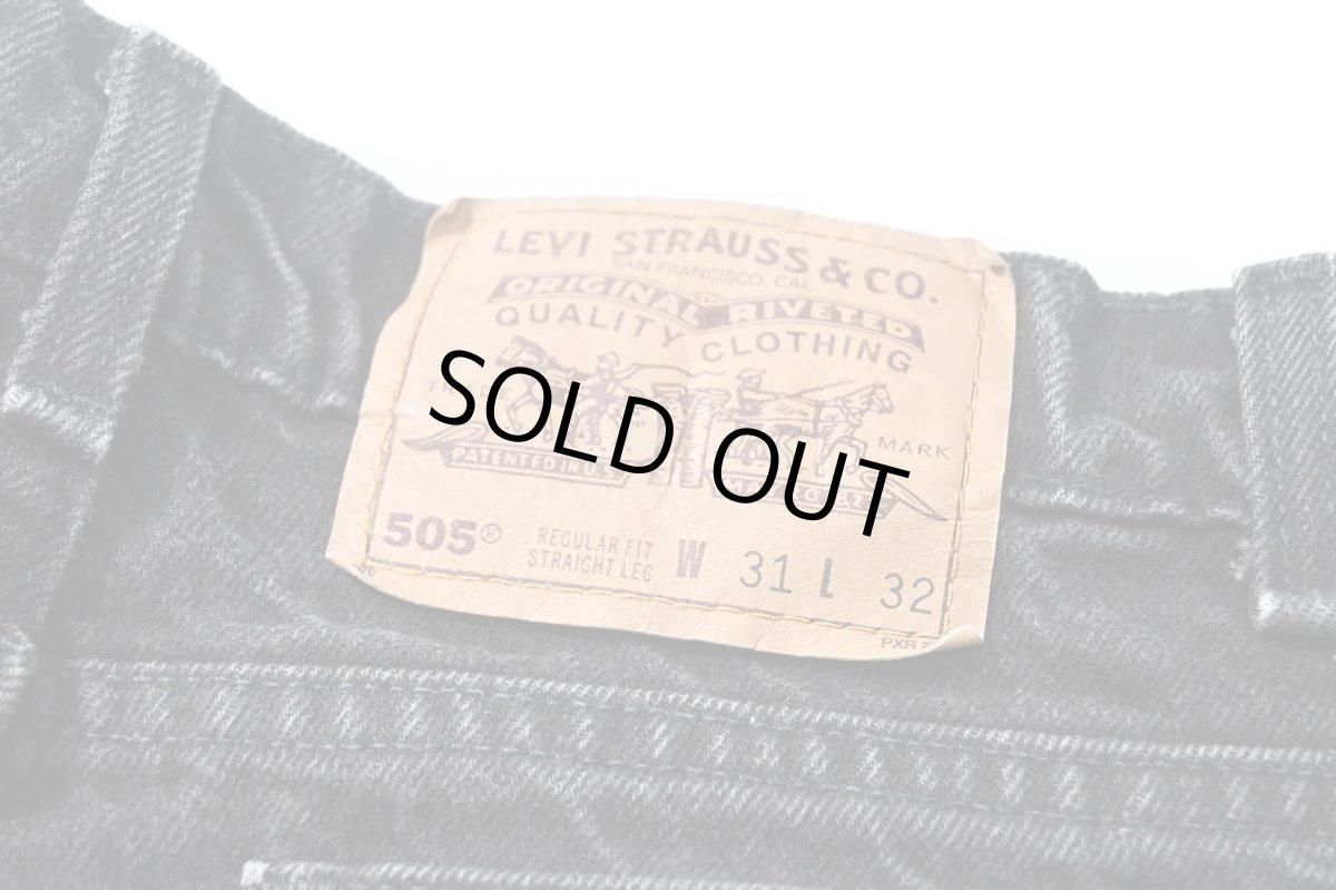 画像5: 94' Used Levi's 505 Denim Pants Black made in USA リーバイス (5)