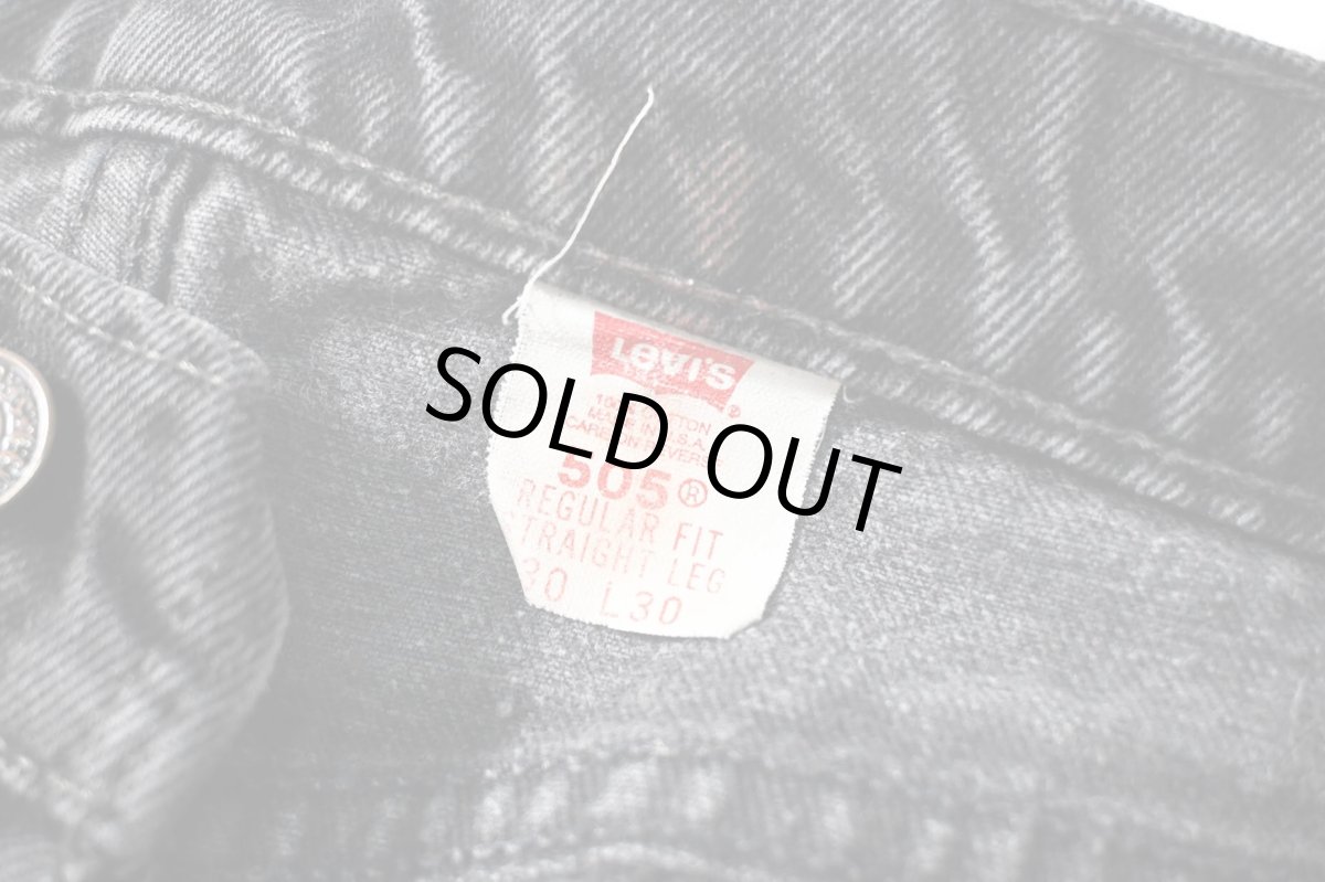 画像7: 97' Used Levi's 505 Denim Pants Black made in USA リーバイス (7)