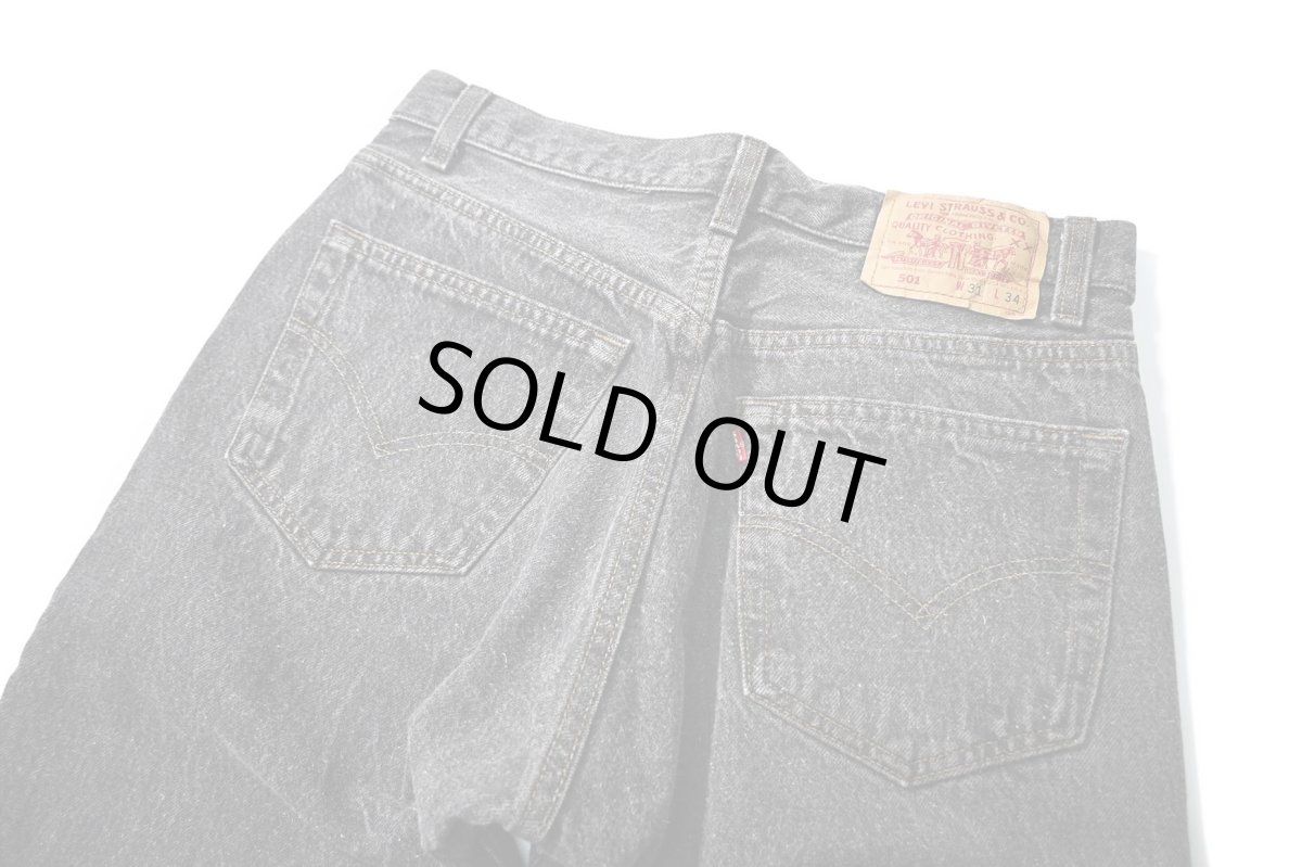 画像4: 92' Used Levi's 501 Denim Pants Black made in USA リーバイス (4)