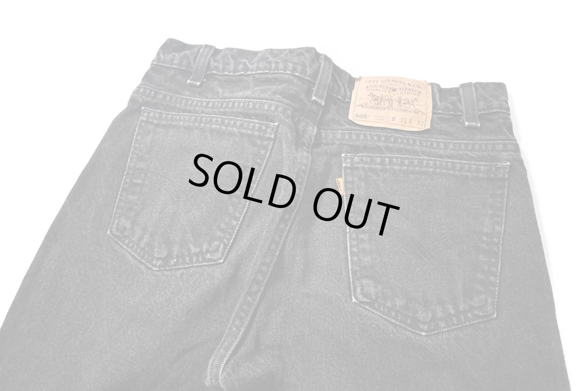 画像4: 94' Used Levi's 505 Denim Pants Black made in USA リーバイス (4)