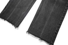 画像3: 97' Used Levi's 505 Denim Pants Cut Off Black made in USA リーバイス (3)