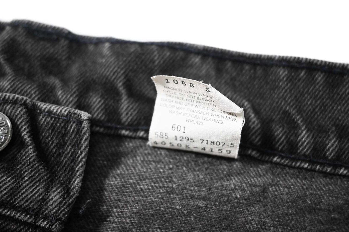 画像6: 95' Used Levi's 505 Denim Pants Cut Off Black made in USA リーバイス (6)
