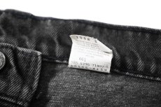 画像6: 95' Used Levi's 505 Denim Pants Cut Off Black made in USA リーバイス (6)