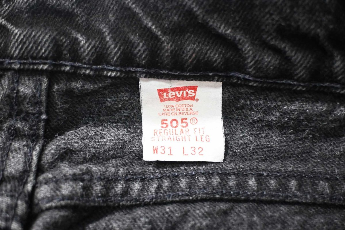 画像7: 94' Used Levi's 505 Denim Pants Black made in USA リーバイス (7)