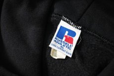 画像4: Used Russell Athletic Blank Zip Sweat Hoodie Black (4)
