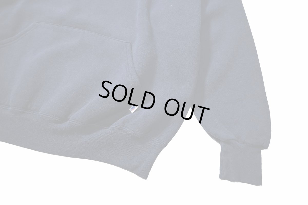 画像3: Used Russell Athletic Blank Sweat Hoodie Navy (3)