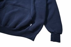 画像3: Used Russell Athletic Blank Sweat Hoodie Navy (3)