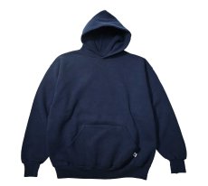 画像1: Used Russell Athletic Blank Sweat Hoodie Navy (1)
