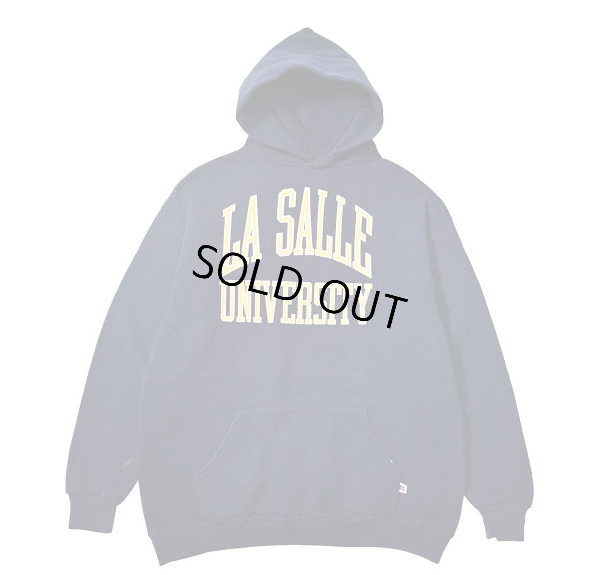 画像1: Used Russell Athletic Print Sweat Hoodie "La Salle University" made in USA (1)