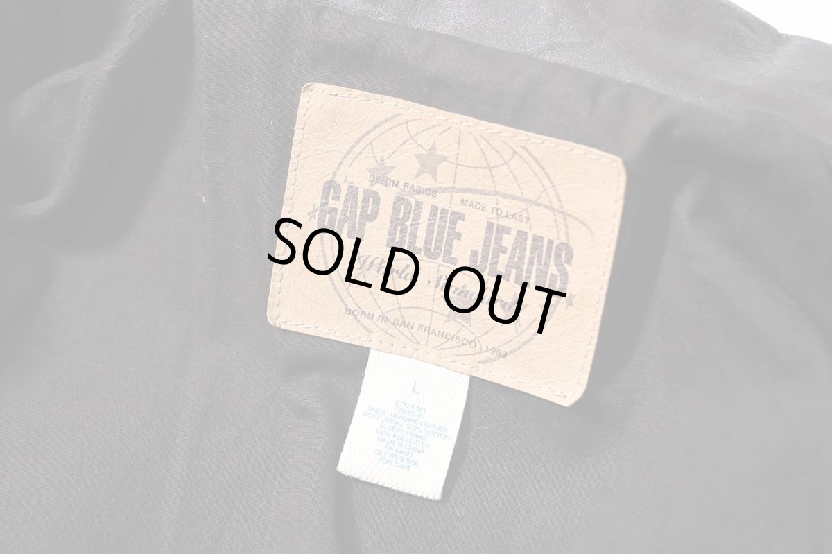 画像6: Used Gap Leather Trucker Jacket (6)