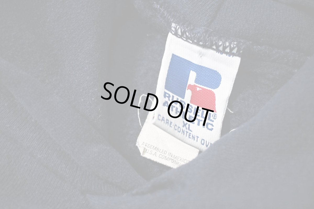 画像4: Used Russell Athletic Blank Sweat Hoodie Navy (4)