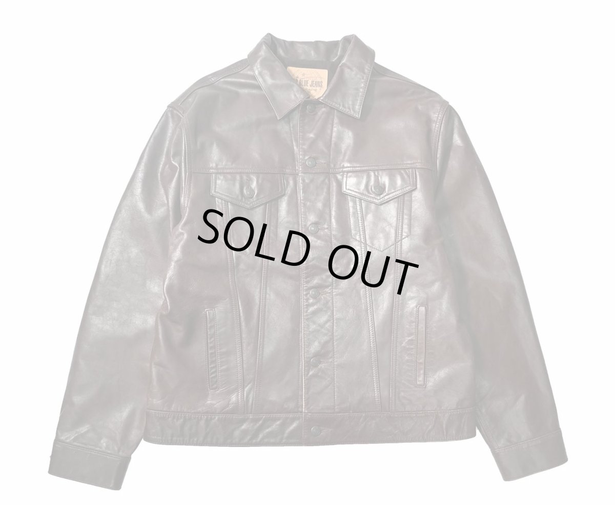 画像1: Used Gap Leather Trucker Jacket (1)