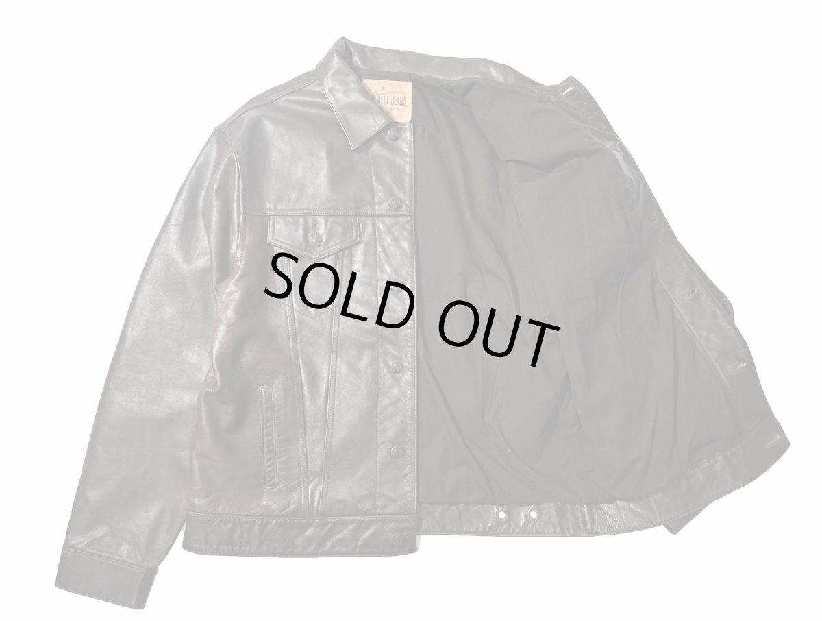 画像5: Used Gap Leather Trucker Jacket (5)