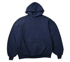 画像1: Used Russell Athletic Blank Sweat Hoodie Navy made in USA (1)