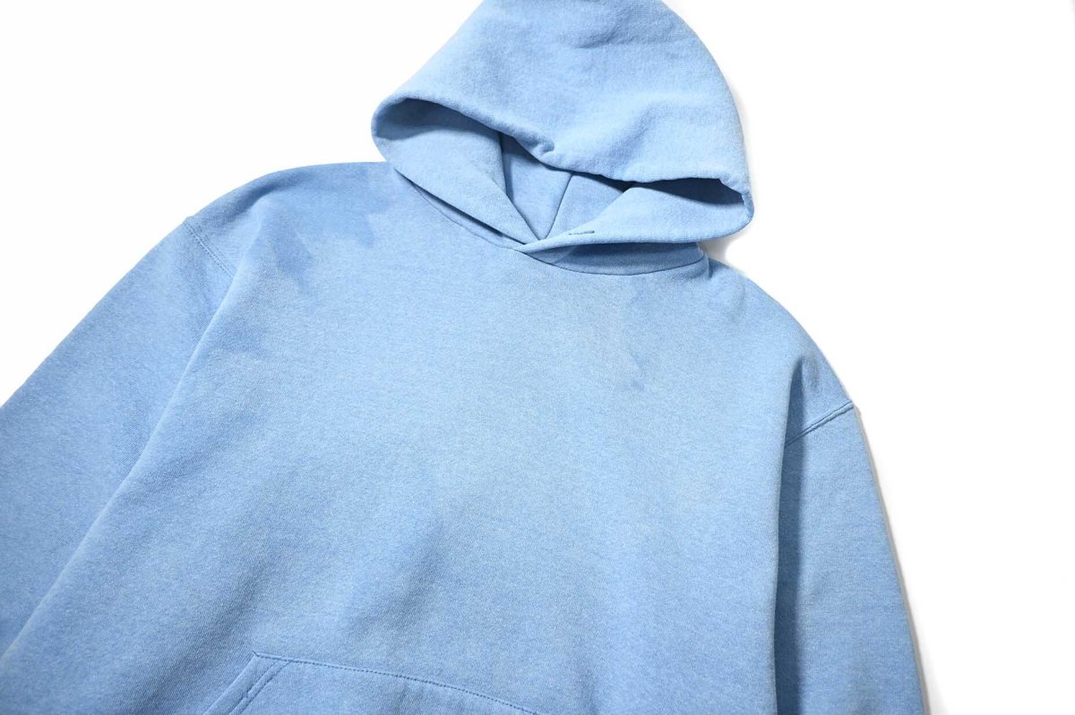 画像2: Used Russell Athletic Blank Sweat Hoodie Sax (2)