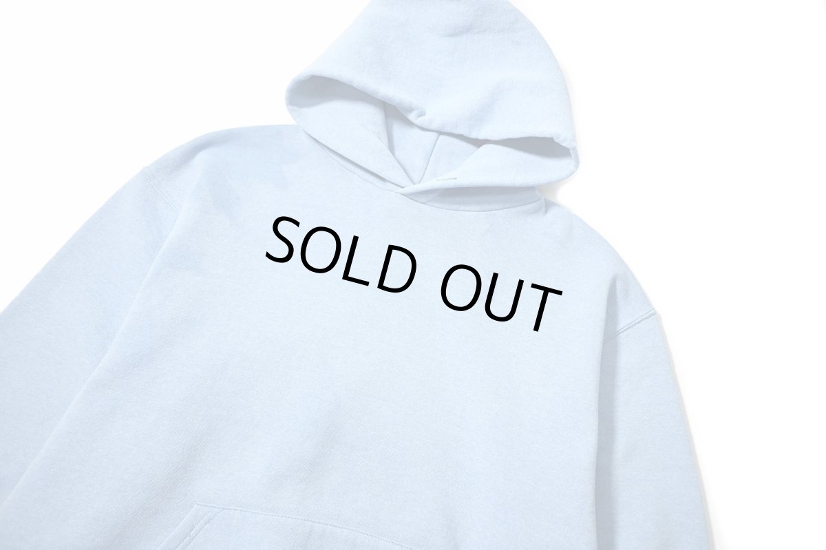 画像2: Used Russell Athletic Blank Sweat Hoodie Sax (2)