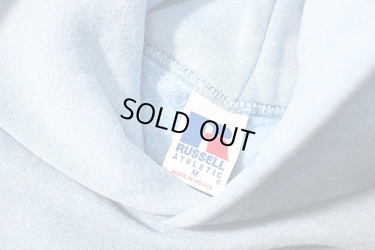 画像4: Used Russell Athletic Blank Sweat Hoodie Sax (4)