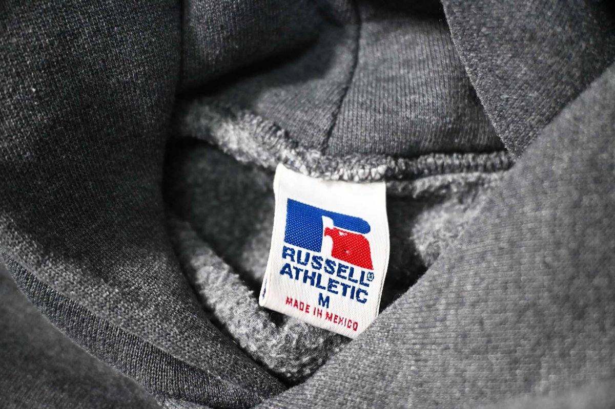 画像4: Used Russell Athletic Blank Sweat Hoodie Charcoal (4)