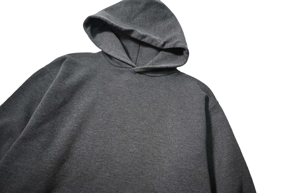 画像2: Used Russell Athletic Blank Sweat Hoodie Charcoal (2)