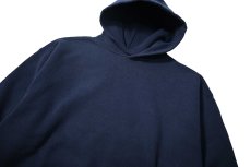 画像2: Used Russell Athletic Blank Sweat Hoodie Navy (2)