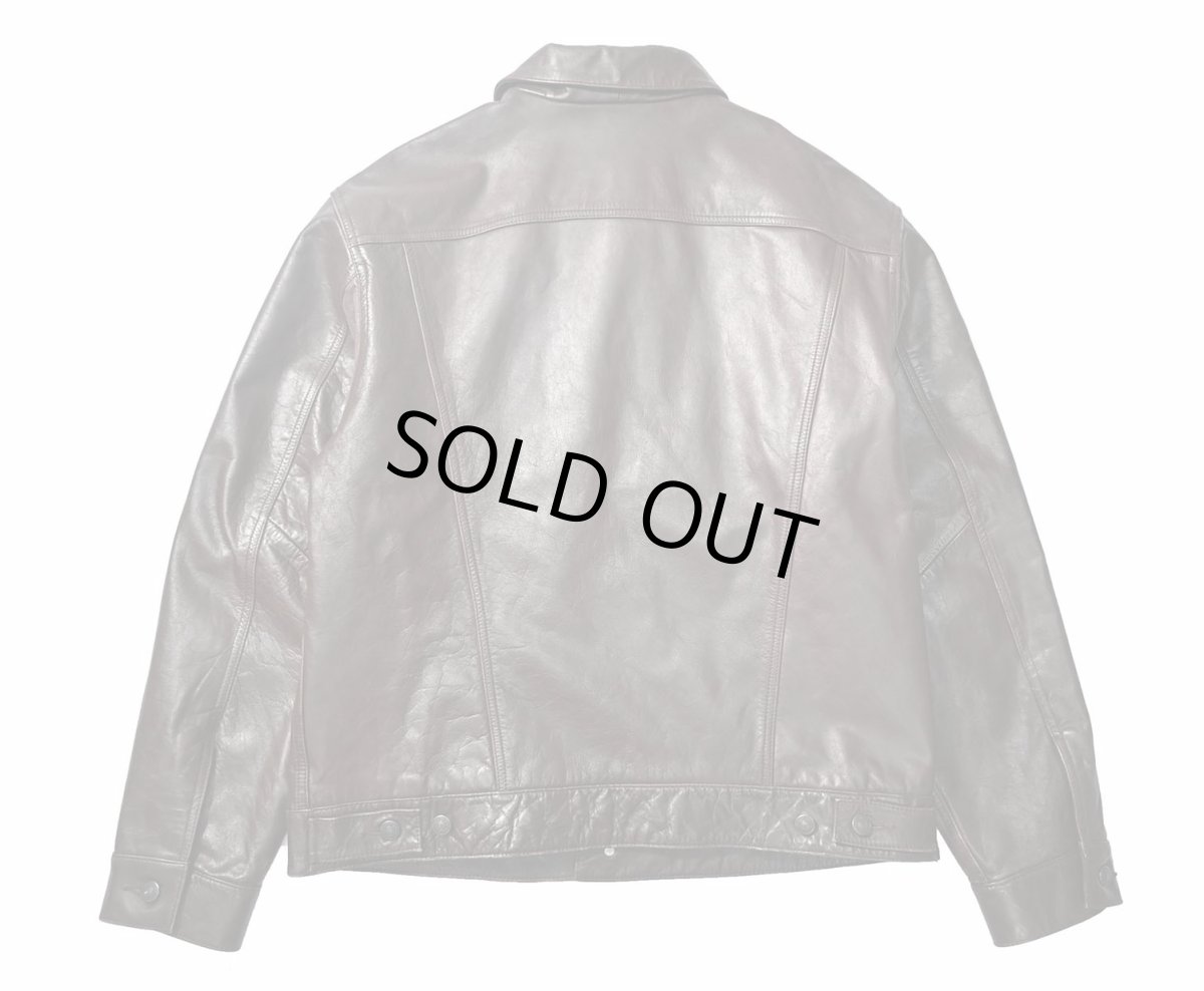 画像2: Used Gap Leather Trucker Jacket (2)