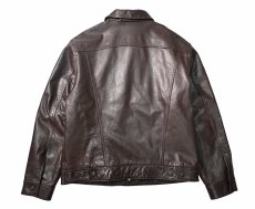 画像2: Used Gap Leather Trucker Jacket (2)