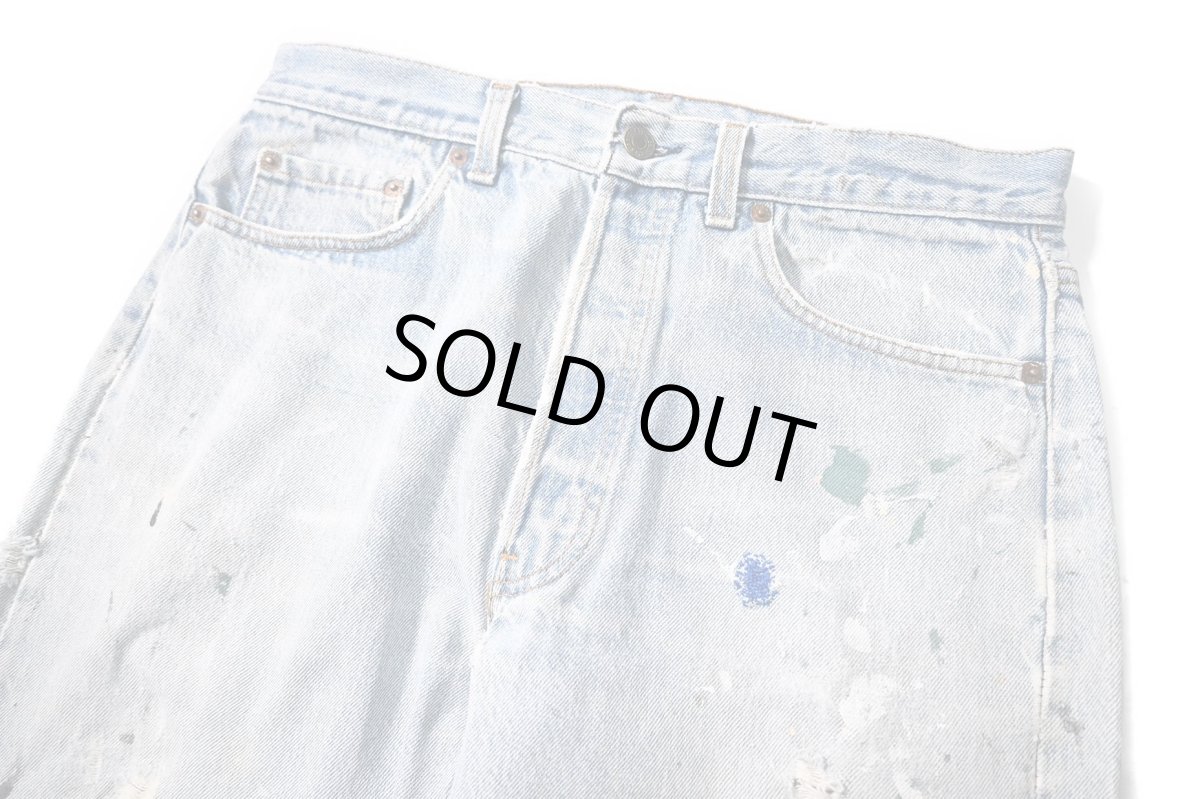 画像2: 80s Used Levi's 501 Denim Pants made in USA リーバイス (2)
