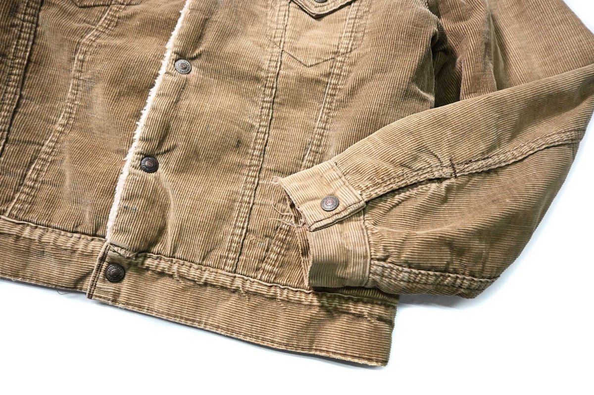 画像3: 70s Used Levi's Corduroy Sherpa Trucker Jacket made in USA (3)